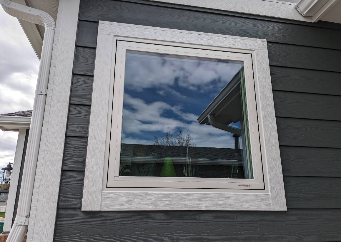 exterior window installed