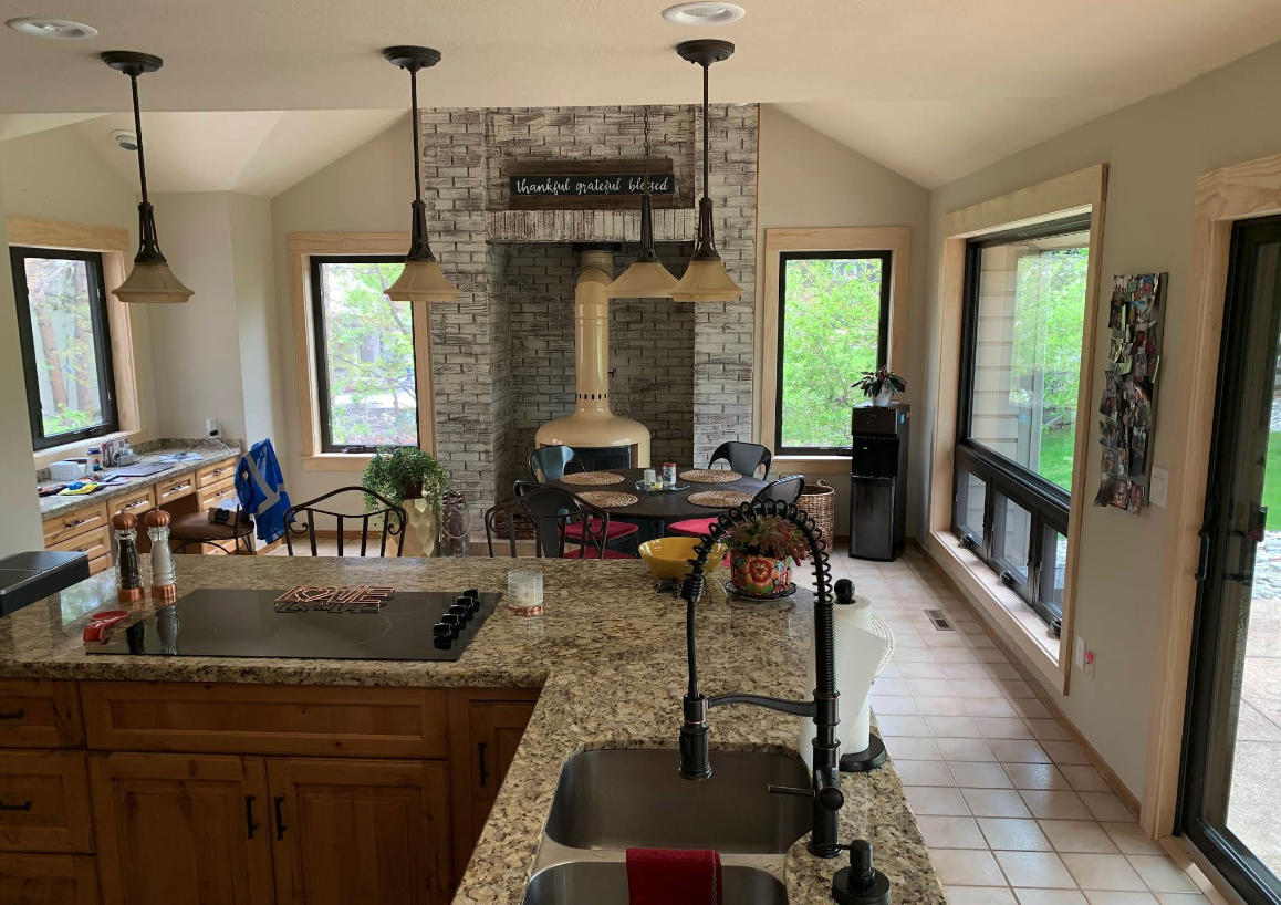 interior dining windows installed